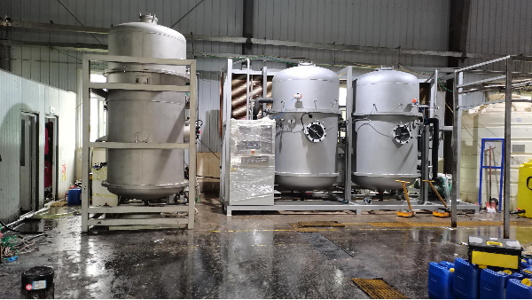 某客户10吨/天酸洗废水低温蒸发器处理工程案例